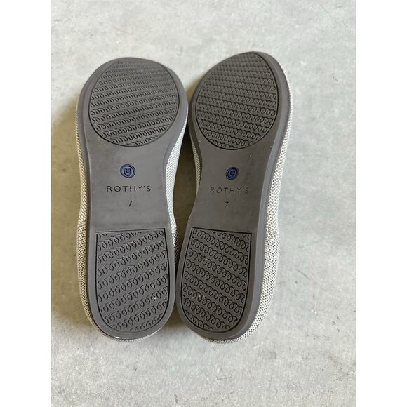 Rothy’s Flax Birdseye Round Toe Flats Women's Size 7 Neutral - Picture 5 of 16
